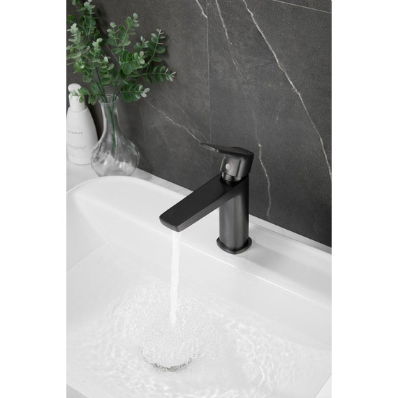 Смеситель для раковины Belz B10715-3, оружейная сталь - фото 7