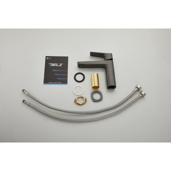 Смеситель для раковины Belz B10715-3, оружейная сталь - фото 19