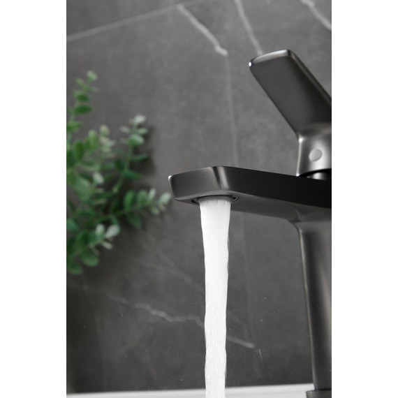 Смеситель для раковины Belz B10715-3, оружейная сталь - фото 3