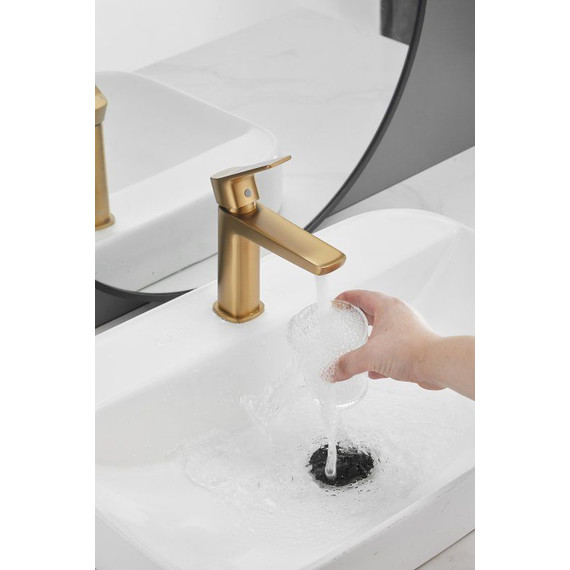 Смеситель для раковины Belz B10715-5, золото - фото 13