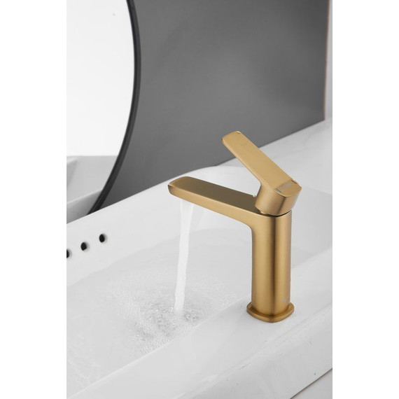 Смеситель для раковины Belz B10715-5, золото - фото 8