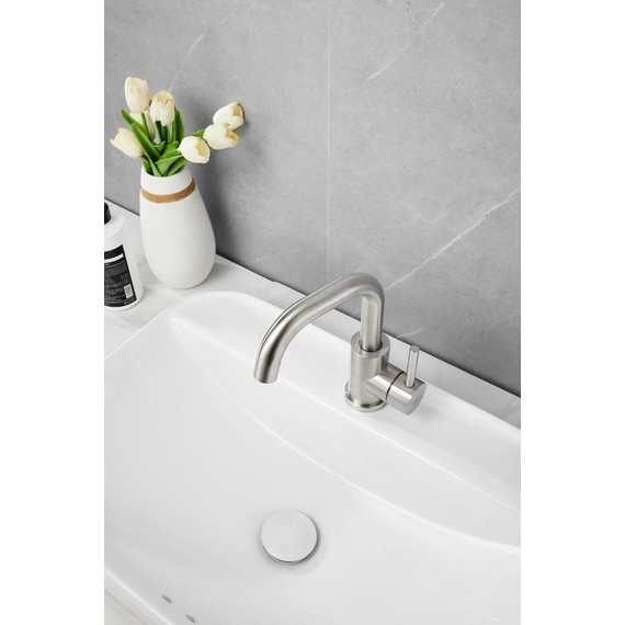 Смеситель для раковины Belz B10809-1, сатин - фото 8