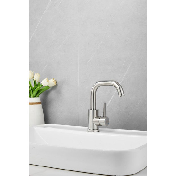 Смеситель для раковины Belz B10809-1, сатин - фото 2