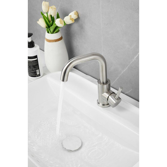 Смеситель для раковины Belz B10809-1, сатин - фото 5