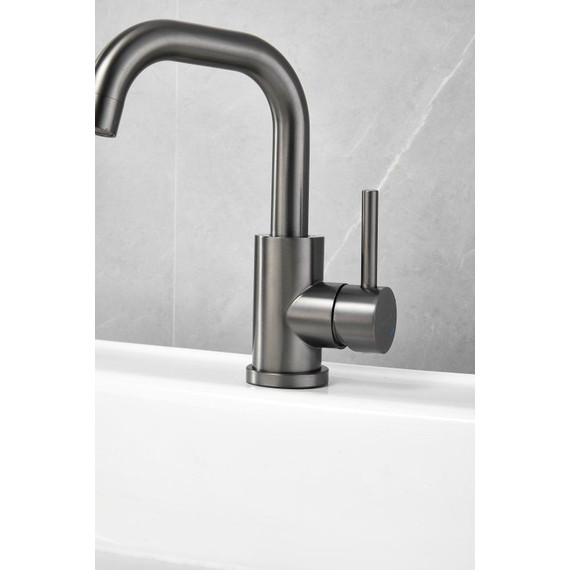 Смеситель для раковины Belz B10810-3, оружейная сталь - фото 8