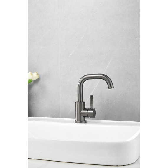 Смеситель для раковины Belz B10810-3, оружейная сталь - фото 9