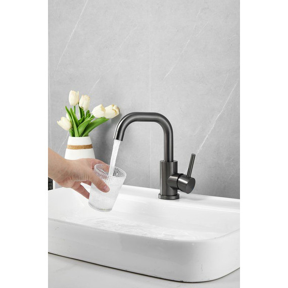 Смеситель для раковины Belz B10810-3, оружейная сталь - фото 11