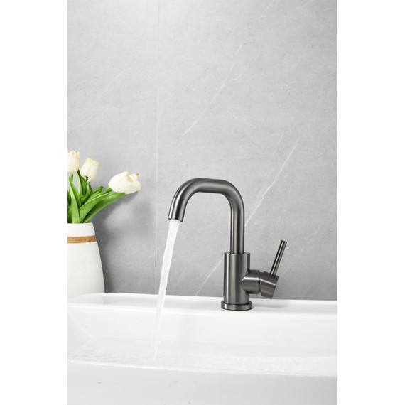 Смеситель для раковины Belz B10810-3, оружейная сталь - фото 6