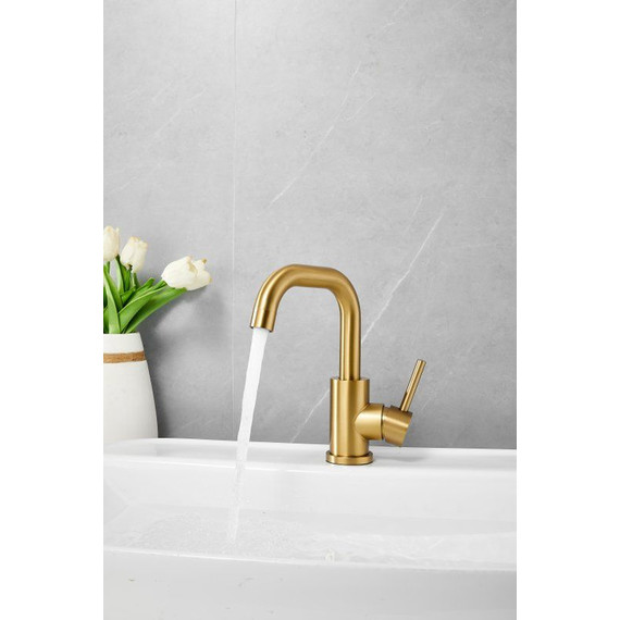 Смеситель для раковины Belz B10810-5, золото - фото 7