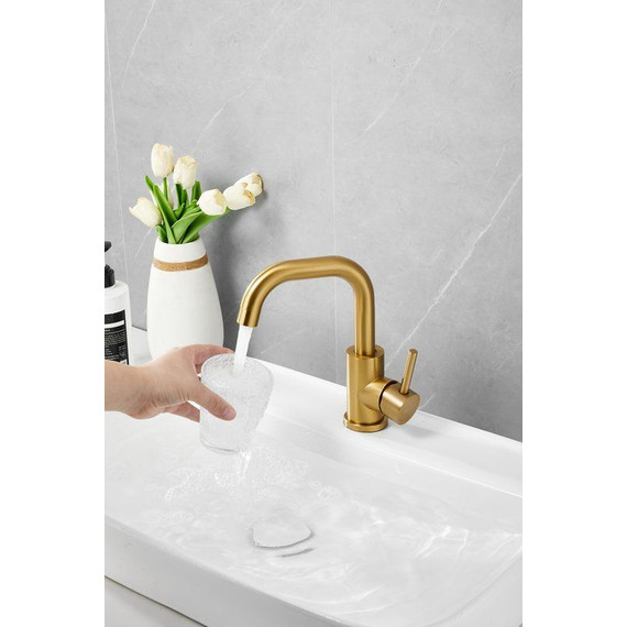 Смеситель для раковины Belz B10810-5, золото - фото 11