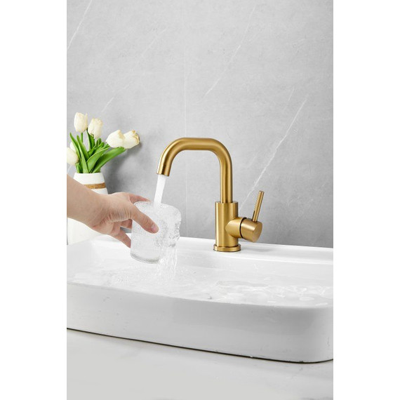 Смеситель для раковины Belz B10810-5, золото - фото 13