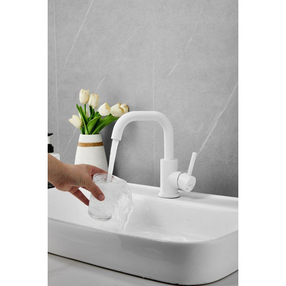 Смеситель для раковины Belz B10810-8, белый матовый - фото 13