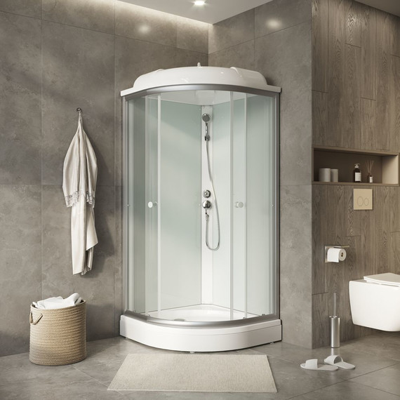 Душевая кабина Niagara Light 90x90 см L90/17, хром/прозрачное - фото 