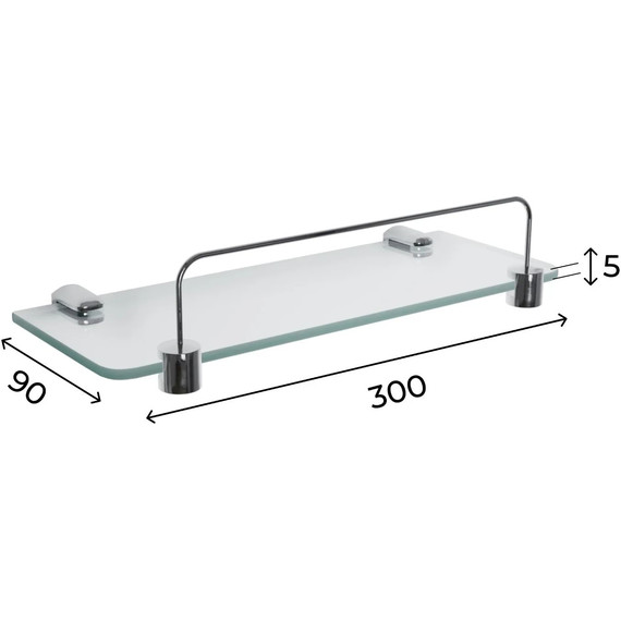 Стеклянная полка Niagara Promo P00MT1 - фото 5
