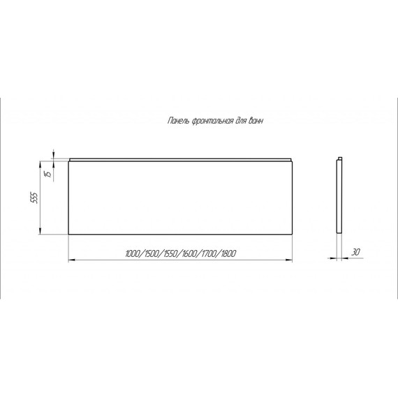 Панель фронтальная Aquatek универсальная 160 см EKR-F0000106 - фото, картинка 3 Панель фронтальная Aquatek универсальная 160 см EKR-F0000106 - фото 3