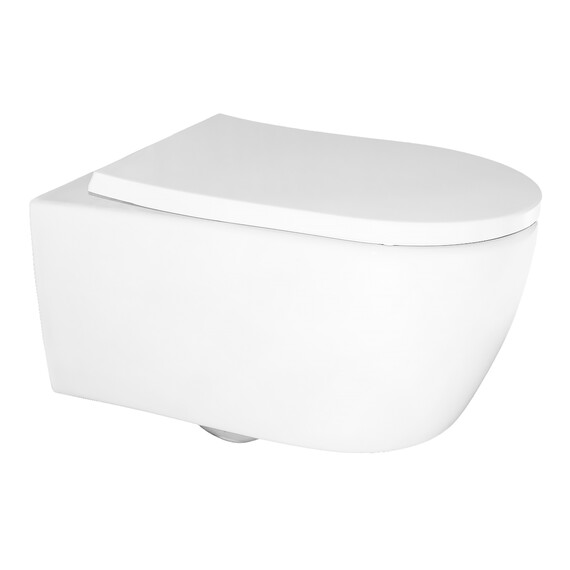 Унитаз подвесной Azario Nemi AZ-1293WH с крышкой микролифт (система смыва Торнадо) - фото 2