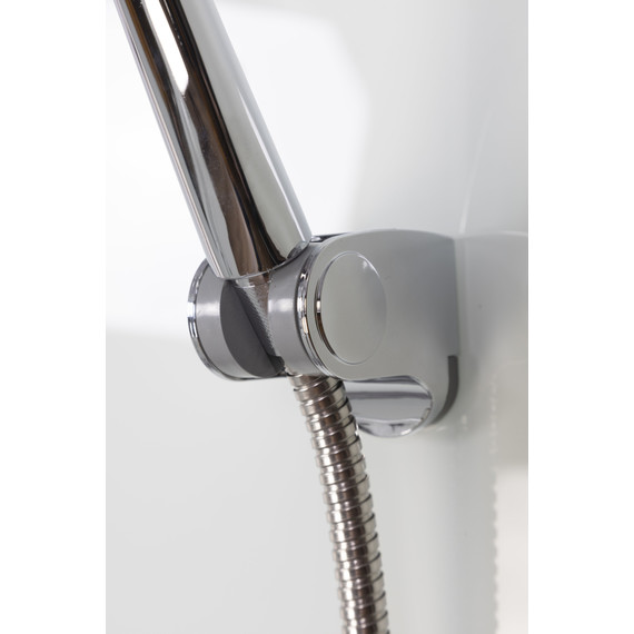 Душевая кабина Niagara Classic 80х80х215 см NG-2307-14G, высокий поддон (40см), стекло матовое, профиль серебро (безсиликоновая сборка) - фото 9