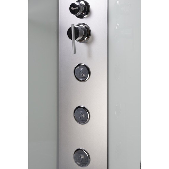 Душевая кабина Niagara Classic 80х80х215 см NG-2307-14G, высокий поддон (40см), стекло матовое, профиль серебро (безсиликоновая сборка) - фото 6