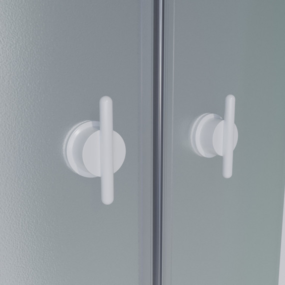 Душевая кабина Niagara Promo P90/26/MT/BK 90х90х200 см, со среднем поддоном (26см), профиль белый, стекло матовое (безсиликоновая сборка) - фото 11