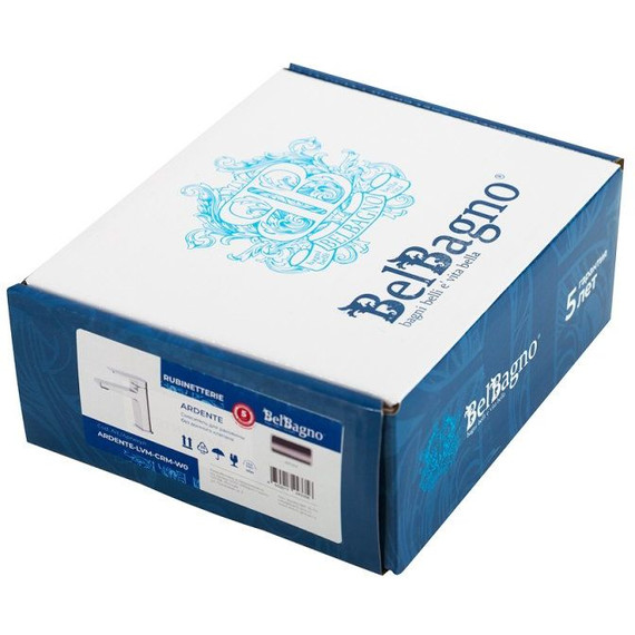 Набор смесителей BelBagno: Смеситель для ванны ARDENTE-VASM-CRM + смеситель для раковины ARDENTE-LVM-CRM-W0 (Новинка 2025) - фото 11