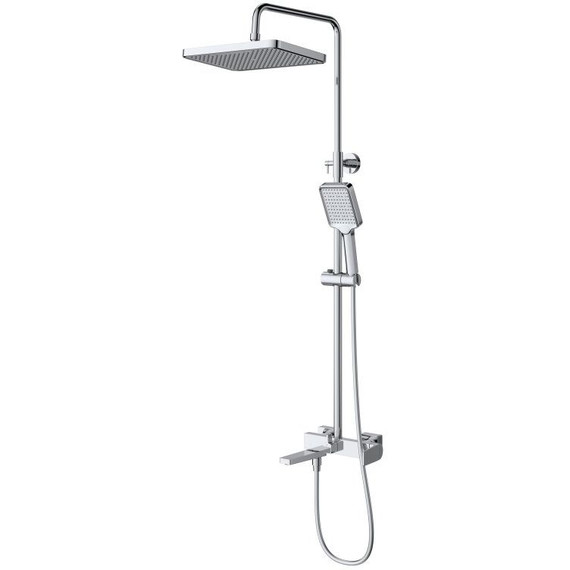 Душевой комплект BelBagno: Душевая стойка ARDENTE-VSCM-CRM + смеситель для раковины ARDENTE-LVM-CRM-W0 (Новинка 2025) - фото 7