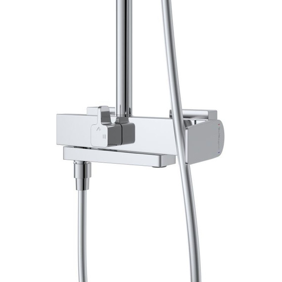 Душевой комплект BelBagno: Душевая стойка ARDENTE-VSCM-CRM + смеситель для раковины ARDENTE-LVM-CRM-W0 (Новинка 2025) - фото 5