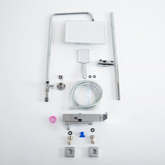 Душевой комплект BelBagno: Душевая стойка ARDENTE-VSCM-CRM + смеситель для раковины ARDENTE-LVM-CRM-W0 (Новинка 2025) - фото 10