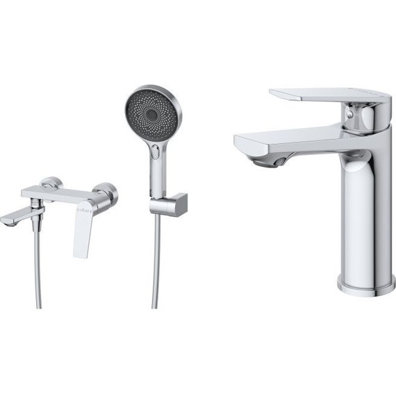 Набор смесителей Cezares: Смеситель для ванны COMFORT-VD-01 + смеситель для раковины COMFORT-LS-01-W0 (Новинка 2025) - фото 2