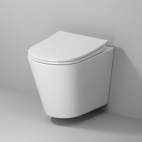 Унитаз подвесной безободковый Niagara Vista NG-9302 с тонкой крышкой микролифт - фото 2