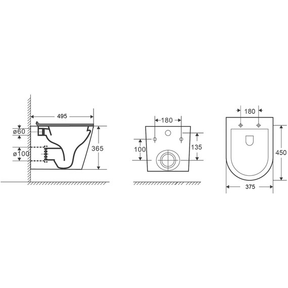 Унитаз подвесной безободковый Niagara Vista NG-9302 с тонкой крышкой микролифт - фото 6