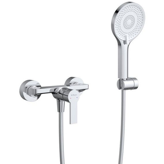 Набор смесителей BelBagno: Смеситель для душа AURORA-ESDM-CRM + смеситель для раковины AURORA-LVM-CRM-W0 (Новинка 2025) - фото 4