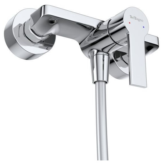 Набор смесителей BelBagno: Смеситель для душа AURORA-ESDM-CRM + смеситель для раковины AURORA-LVM-CRM-W0 (Новинка 2025) - фото 6