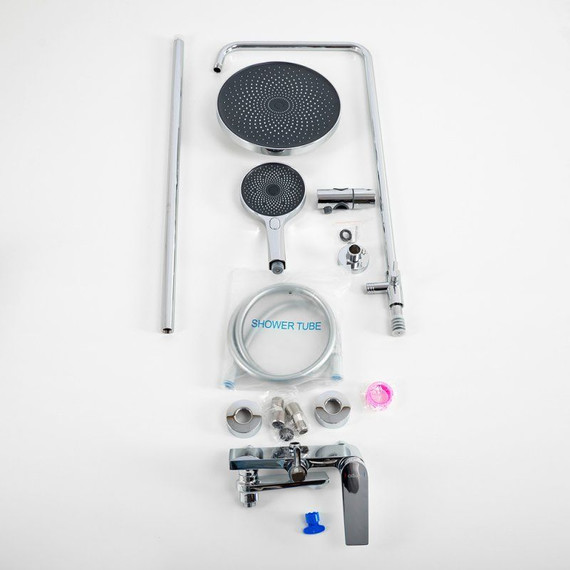 Душевой комплект Cezares: Душевая стойка COMFORT-CVD-01 + смеситель для раковины COMFORT-LS-01-W0 (Новинка 2025) - фото 12