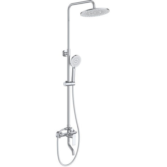 Душевой комплект BelBagno: Душевая стойка AURORA-VSCM-CRM + смеситель для раковины AURORA-LVM-CRM-W0 (Новинка 2025) - фото 4