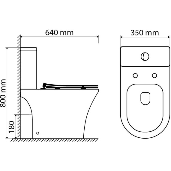 Унитаз-компакт безободковый Sole Boho Turbo с тонкой крышкой микролифт (система смыва Торнадо) - фото 14