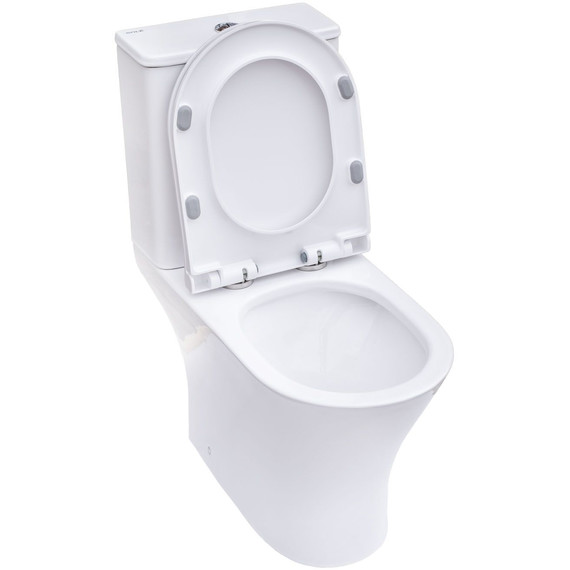 Унитаз-компакт безободковый Sole Boho Turbo с тонкой крышкой микролифт (система смыва Торнадо) - фото 5