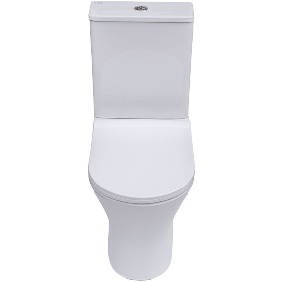 Унитаз-компакт безободковый Sole Boho Turbo с тонкой крышкой микролифт (система смыва Торнадо) - фото 6