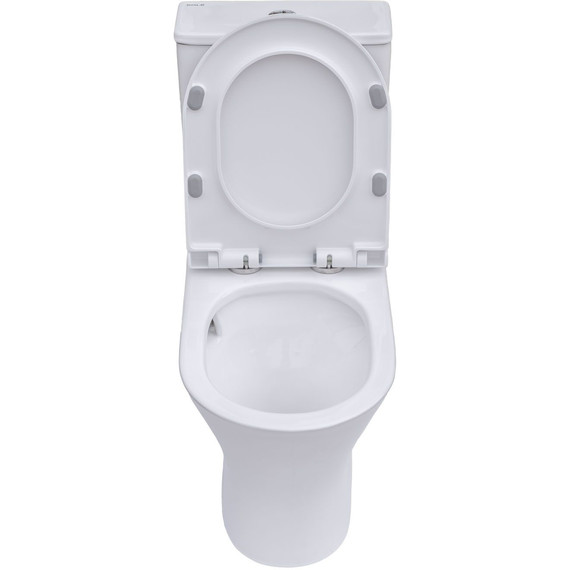 Унитаз-компакт безободковый Sole Boho Turbo с тонкой крышкой микролифт (система смыва Торнадо) - фото 8