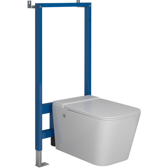 Унитаз импульсный подвесной Grossman Impuls GR-5501 с сиденьем микролифт, с инсталляцией Grossman 901.5502.01.000 в комплекте - фото, картинка 3 Унитаз импульсный подвесной Grossman Impuls GR-5501 с сиденьем микролифт, с инсталляцией Grossman 901.5502.01.000 в комплекте - фото 3