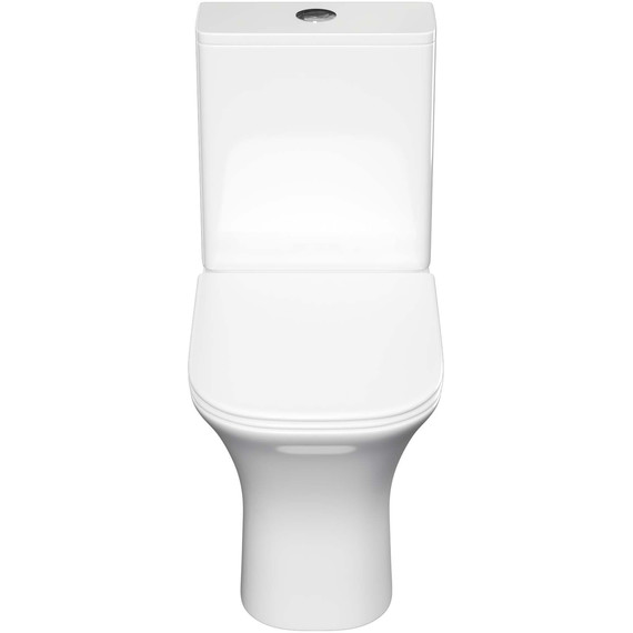 Унитаз-компакт безободковый Aquatek Optima Square AQ4411-00 с тонкой крышкой микролифт - фото 2