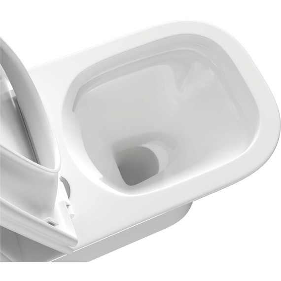 Унитаз-компакт безободковый Aquatek Optima Square AQ4411-00 с тонкой крышкой микролифт - фото 5