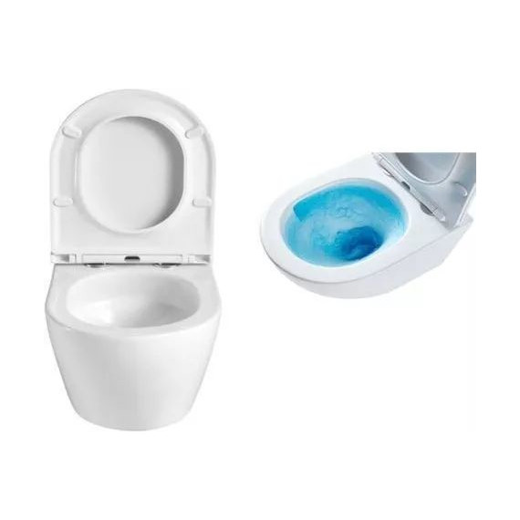 Инсталляция с подвесным унитазом комплект: Grohe Rapid SL 38772001 с подвесным безободковым унитазом Azario Grado AZ-0046-UQ3 сиденье микролифт, крепление, кнопка смыва хром (Система смыва торнадо), Цвет производителя: белый - фото, картинка 4 Инсталляция с подвесным унитазом комплект: Grohe Rapid SL 38772001 с подвесным безободковым унитазом Azario Grado AZ-0046-UQ3 сиденье микролифт, крепление, кнопка смыва хром (Система смыва торнадо), Цвет производителя: белый - фото 4