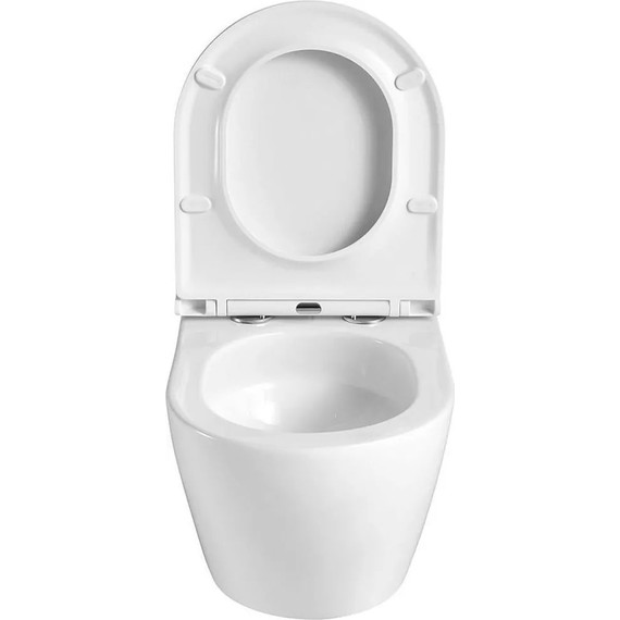 Инсталляция с подвесным унитазом комплект: Grohe Rapid SL 38772001 с подвесным безободковым унитазом Azario Grado AZ-0046-UQ3 сиденье микролифт, крепление, кнопка смыва хром (Система смыва торнадо), Цвет производителя: белый - фото, картинка 5 Инсталляция с подвесным унитазом комплект: Grohe Rapid SL 38772001 с подвесным безободковым унитазом Azario Grado AZ-0046-UQ3 сиденье микролифт, крепление, кнопка смыва хром (Система смыва торнадо), Цвет производителя: белый - фото 5