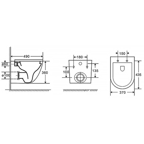 Унитаз подвесной безободковый Azario Grado AZ-0046-N с тонкой крышкой микролифт, Цвет производителя: белый - фото 11
