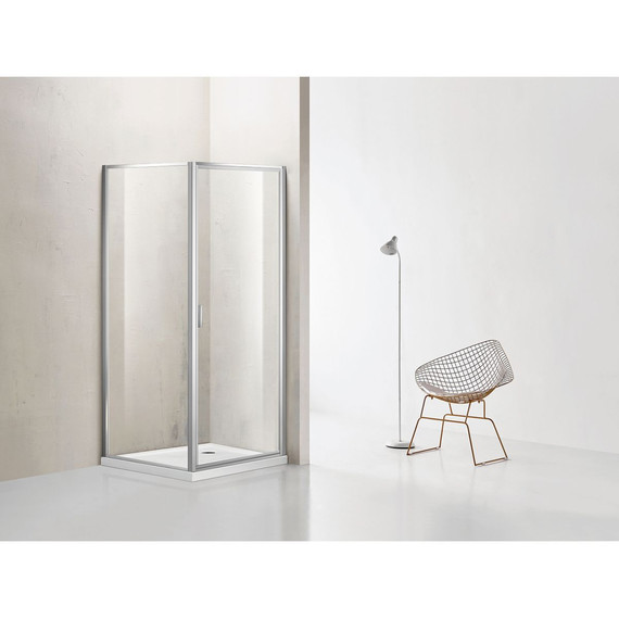 Душевое ограждение Azario Richmond 100x100 см AZ-NAG1221 1000, хром/прозрачное - фото 2