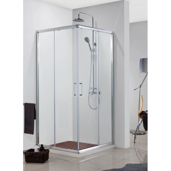 Душевое ограждение Azario Greenwood 80x80 см AZ-NNE1142 800, серебро/прозрачное - фото 2
