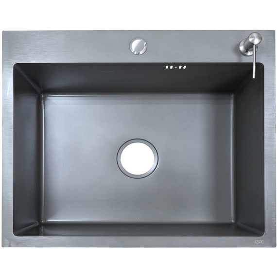 Кухонная мойка Azario Nicole AZG5050N (сифон, дозатор и коландер в комплекте) серый - фото, картинка 3 Кухонная мойка Azario Nicole AZG5050N (сифон, дозатор и коландер в комплекте) серый - фото 3