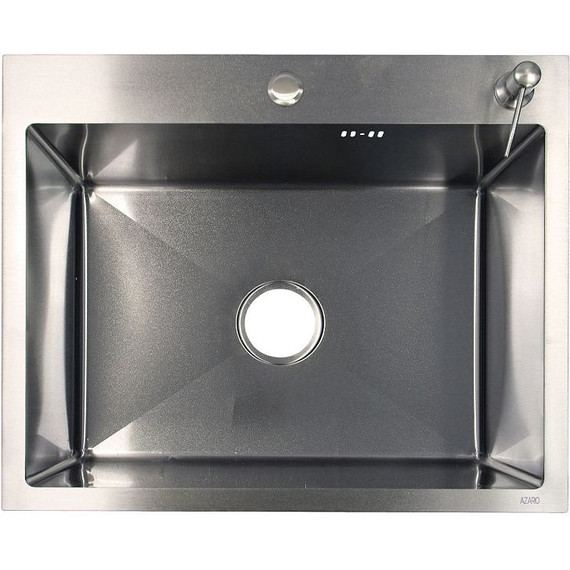 Кухонная мойка Azario Nicole AZS6050H (сифон, дозатор и коландер в комплекте) серебро соты - фото, картинка 2 Кухонная мойка Azario Nicole AZS6050H (сифон, дозатор и коландер в комплекте) серебро соты - фото 2