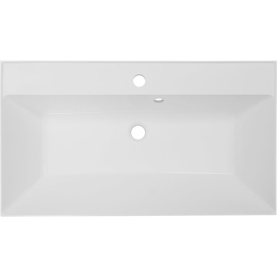 Тумба подвесная с раковиной Azario Viola 80/2 80 см CS00097143, белый матовый - фото 2