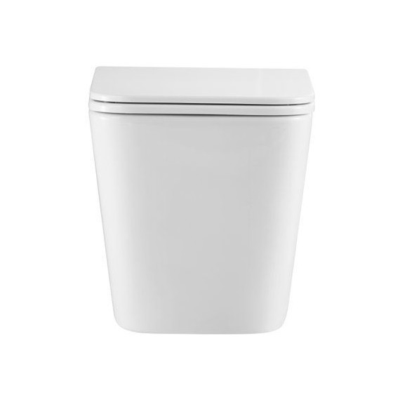 Унитаз подвесной безободковый Grossman GR-4441SQ с тонкой крышкой микролифт (система смыва Торнадо) - фото 4